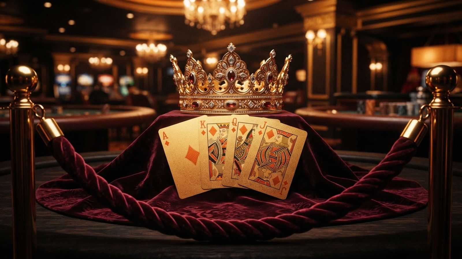 VIP casinokaart met kroon en diamanten
